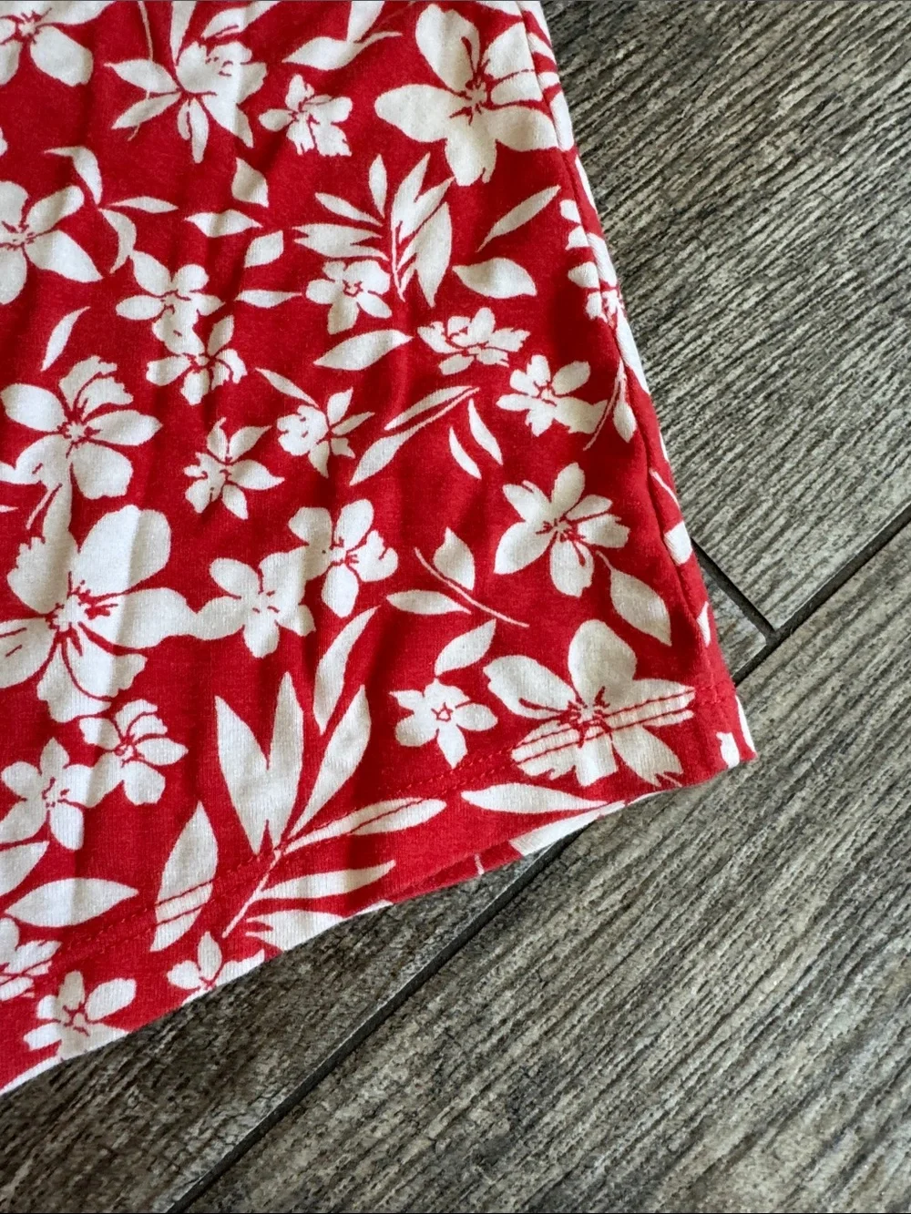 Children's Red Floral A-Line Dress